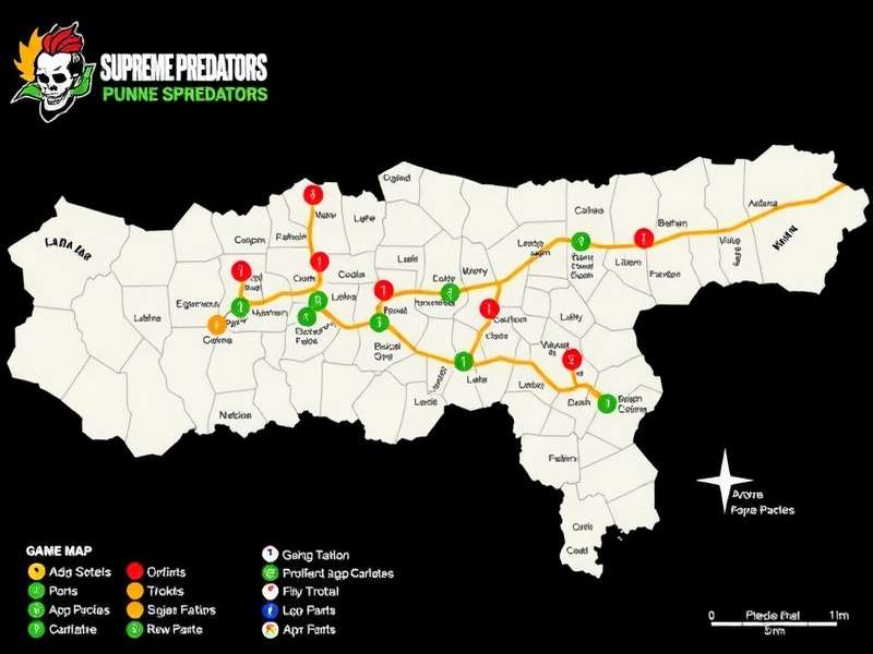 Pune Supreme Predators In-Game Map Pune Supreme Predators Game Map